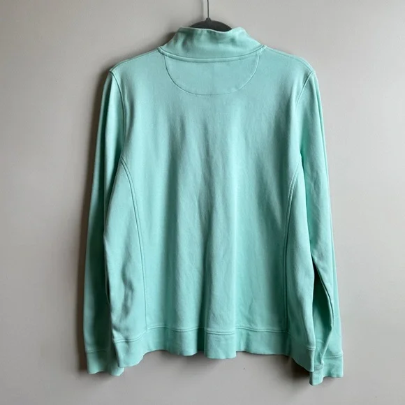 Vineyard Vines Mint Green Quarter-Zip Sweater Women’s Size XL - Picture 4 of 10